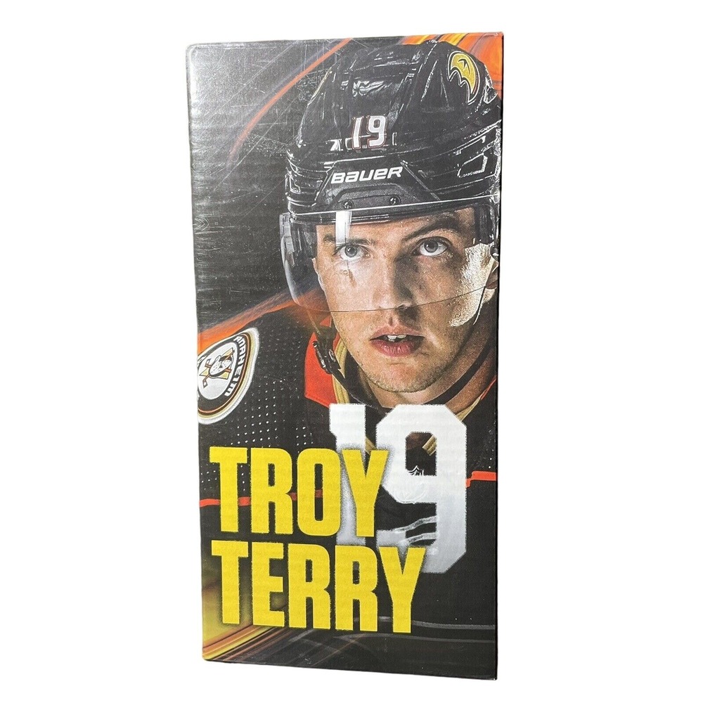 Anaheim Ducks Bobblehead Troy Terry #19 Hockey NHL 2022 Mighty Ducks Brand New